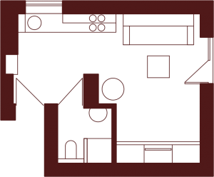 Apartament Mandarynka - plan
