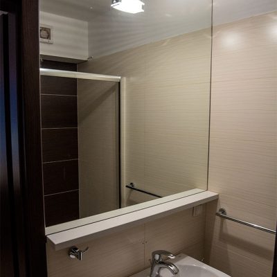 Łazienka w apartamencie Mandarynka