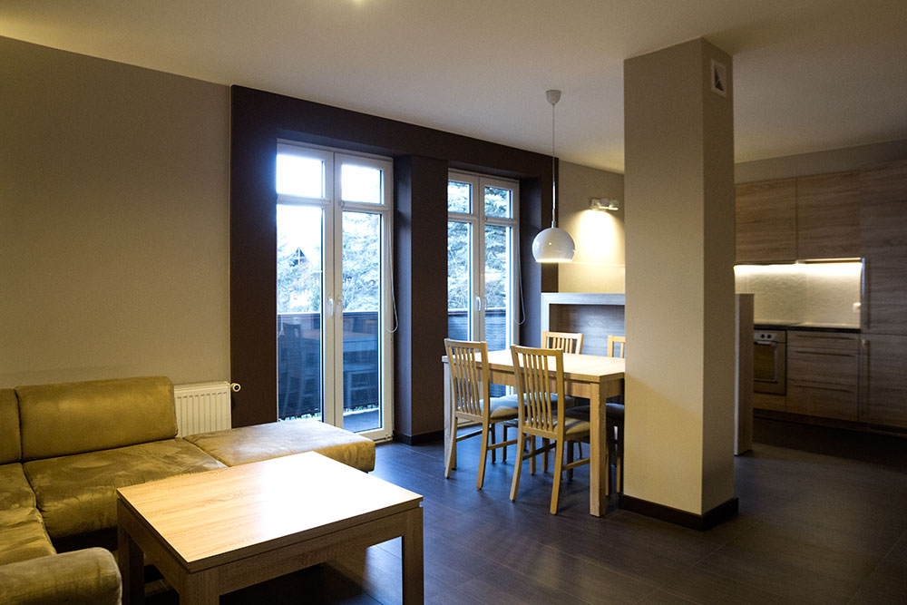 Apartament Cynamon - przestrzeń dzienna