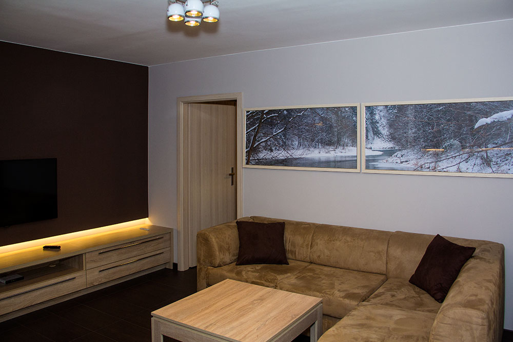 Apartament Cynamon - przestrzeń dzienna