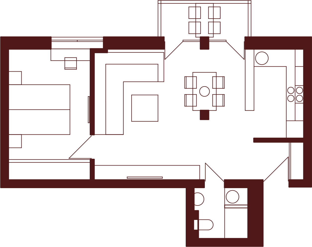 Apartament Cynamon - plan
